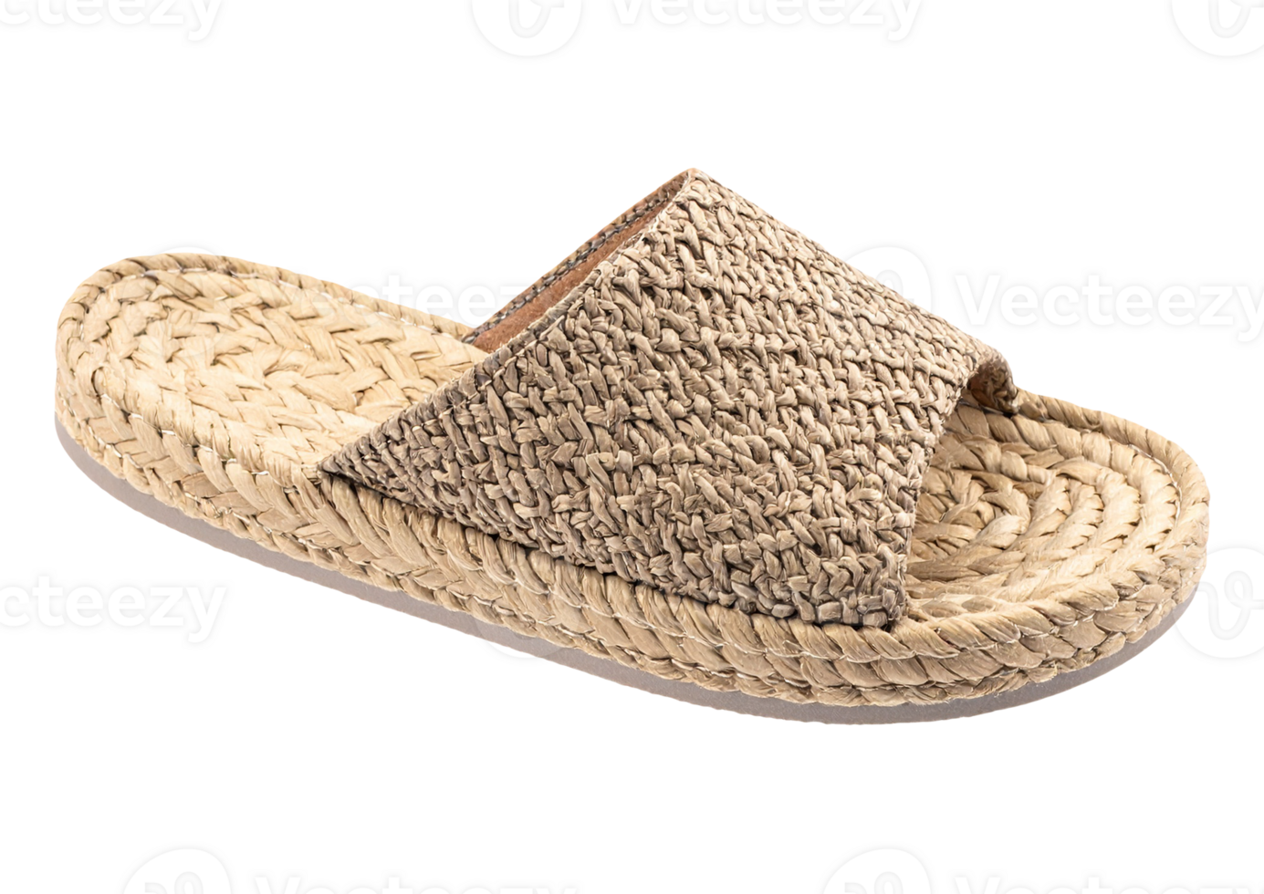 Open Toe Straw Sandals for Women png