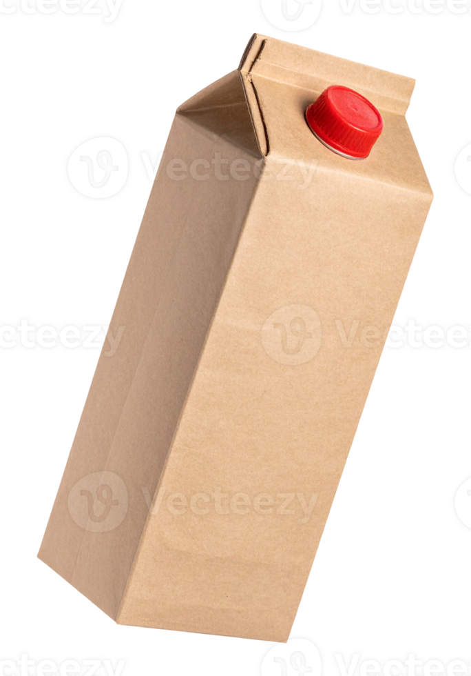 Classic Rectangular Milk Box Brown Tone png