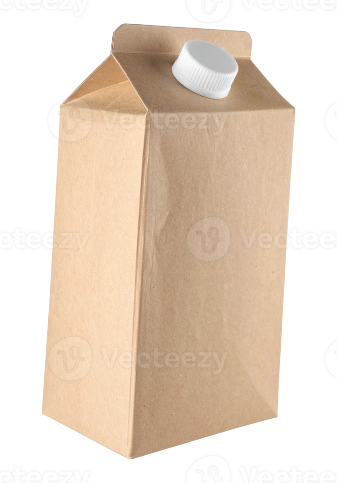 Minimalist Style Milk Box in Brown Color png