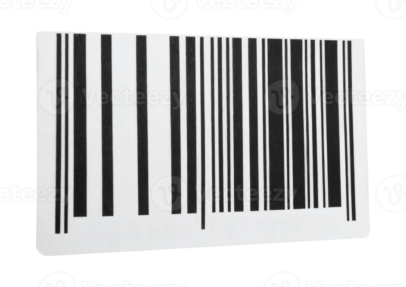 Black and white barcode for product labeling png