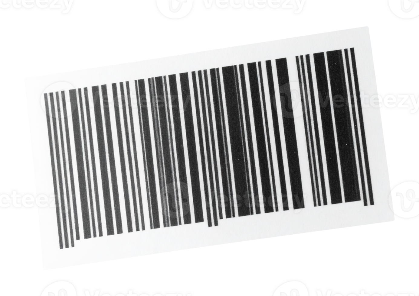 Standard barcode isolated on transparent background png