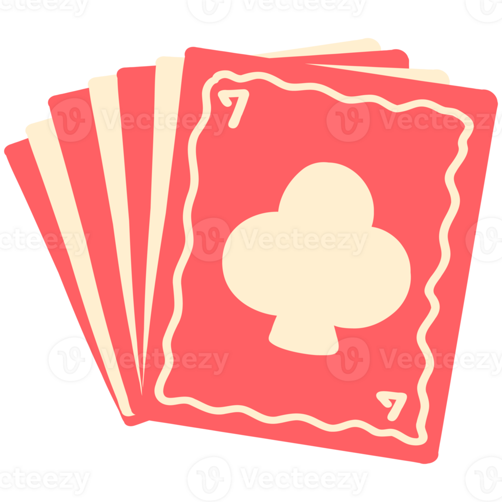 Cute Playing Cards in Pink png