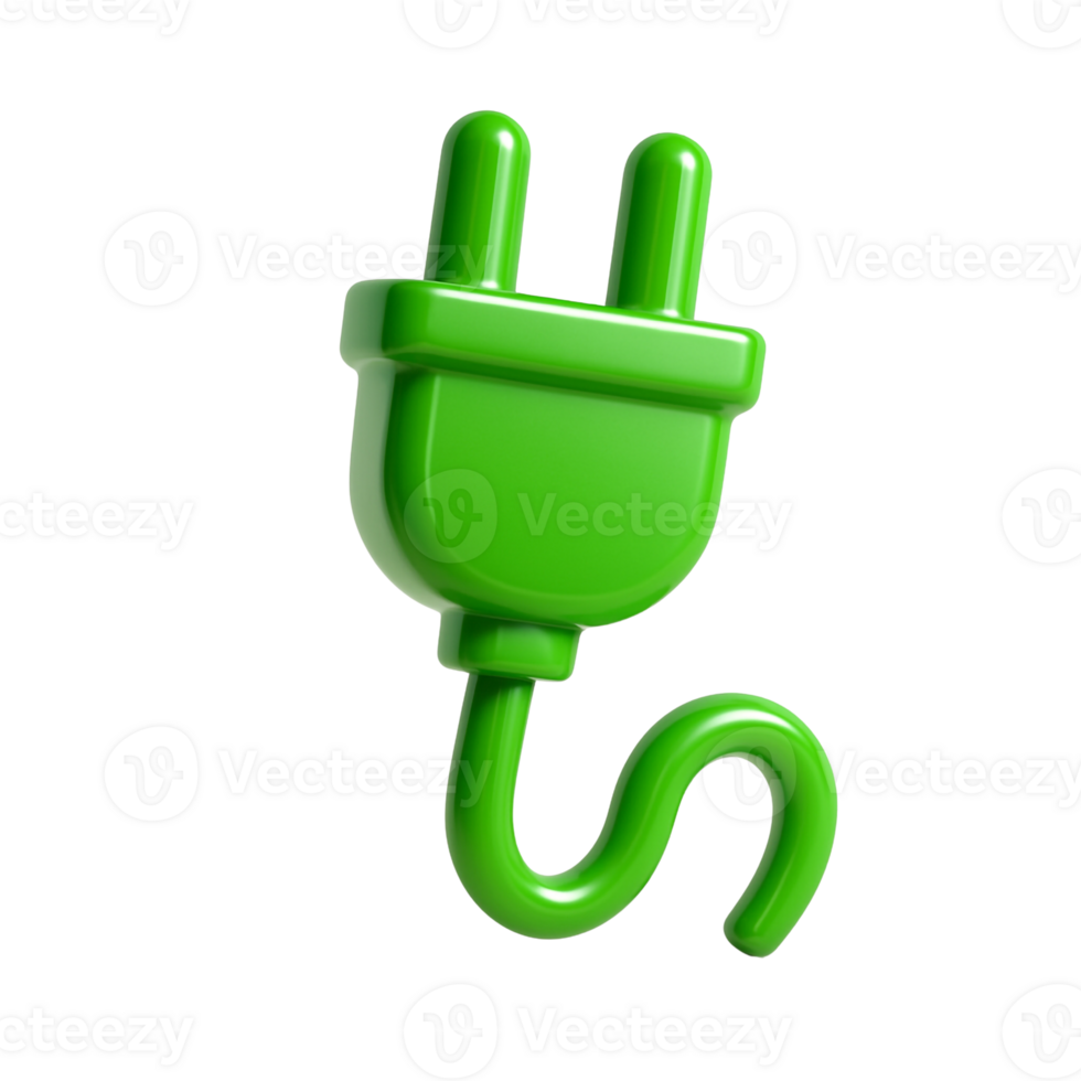 Glossy Clean Power Plug png