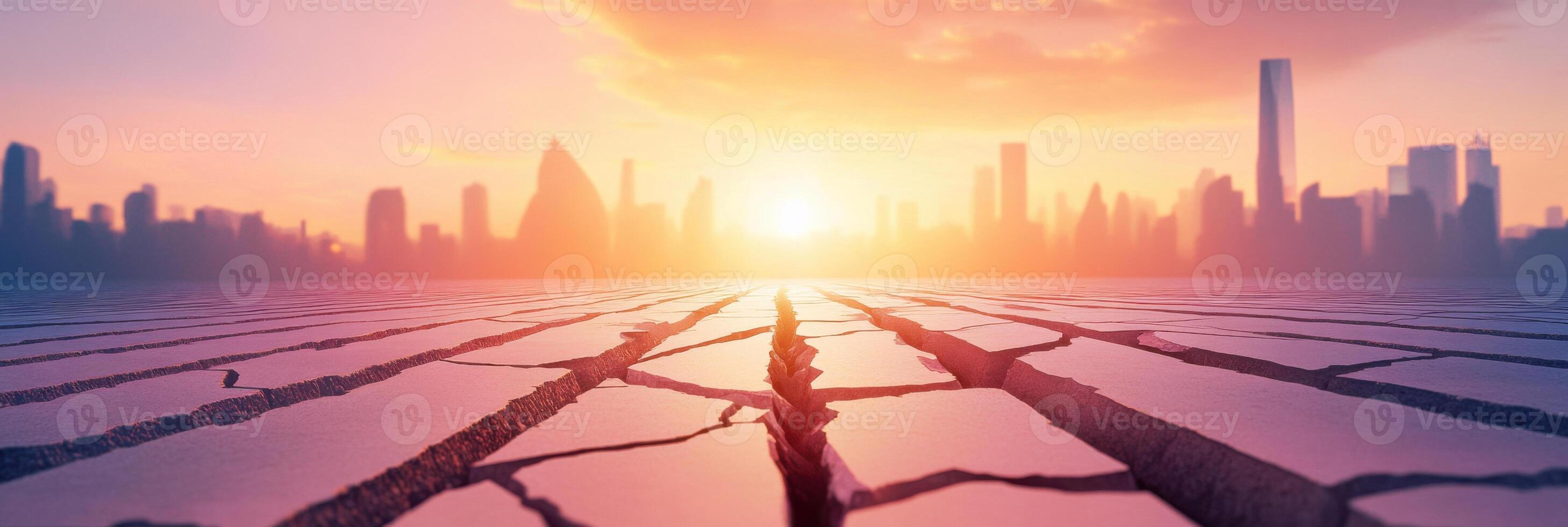 Cracked roads and warped railways highlight urban infrastructure issues caused by extreme heat photo