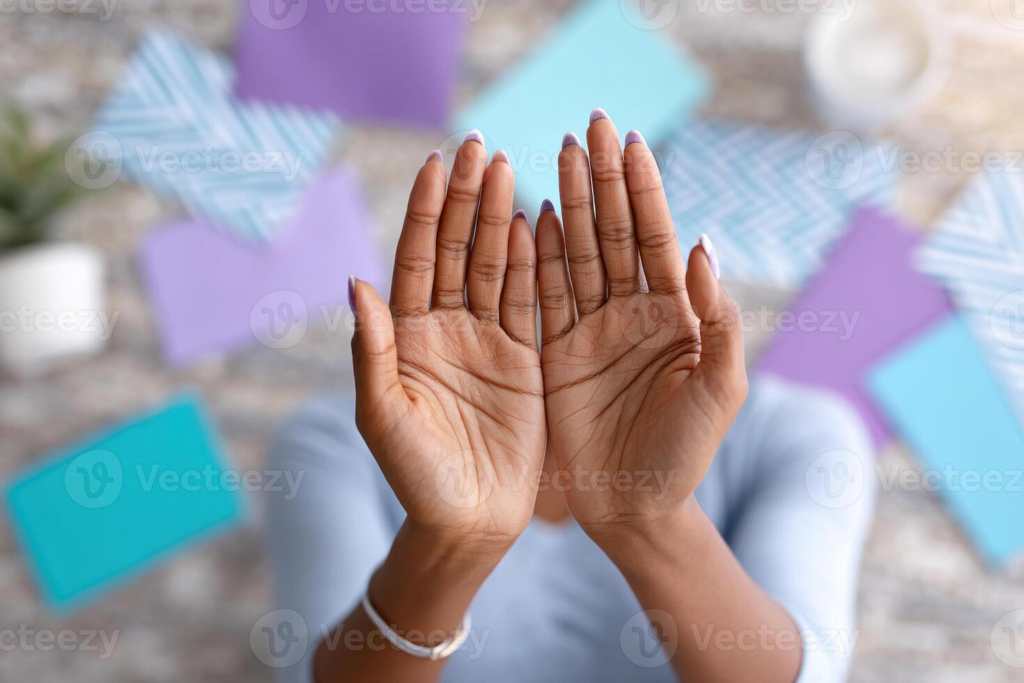 Practice positive affirmations for self-confidence in a vibrant setting emphasizing self-improvement photo
