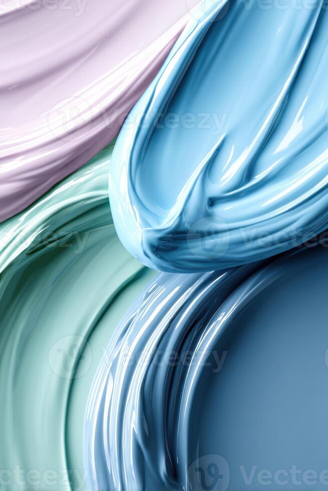 Bright colored artistic illustration of shaving gel textures with ample clear space for branding messages photo