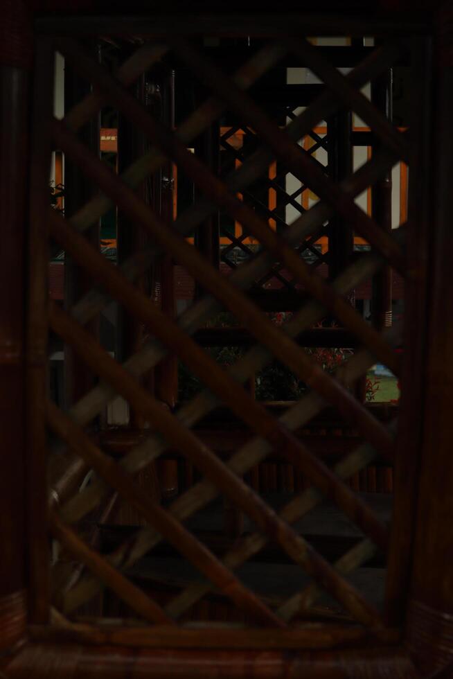 A view of a chair from above photo
