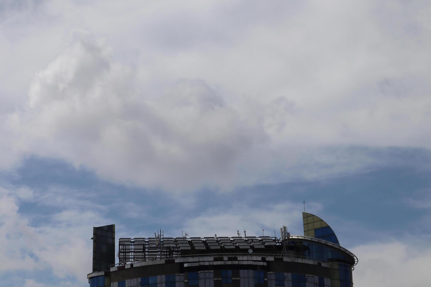 A building with a clock on top of it photo