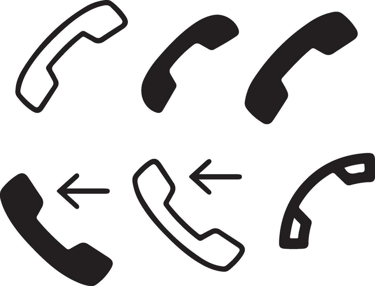 mobile icon set design vector