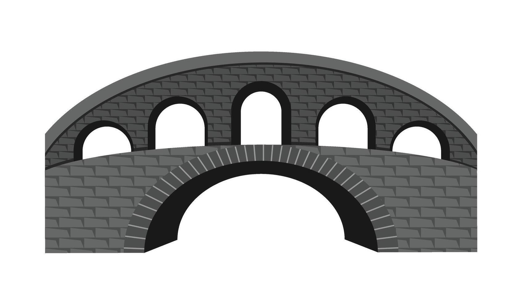 stone bridge illustrator vector