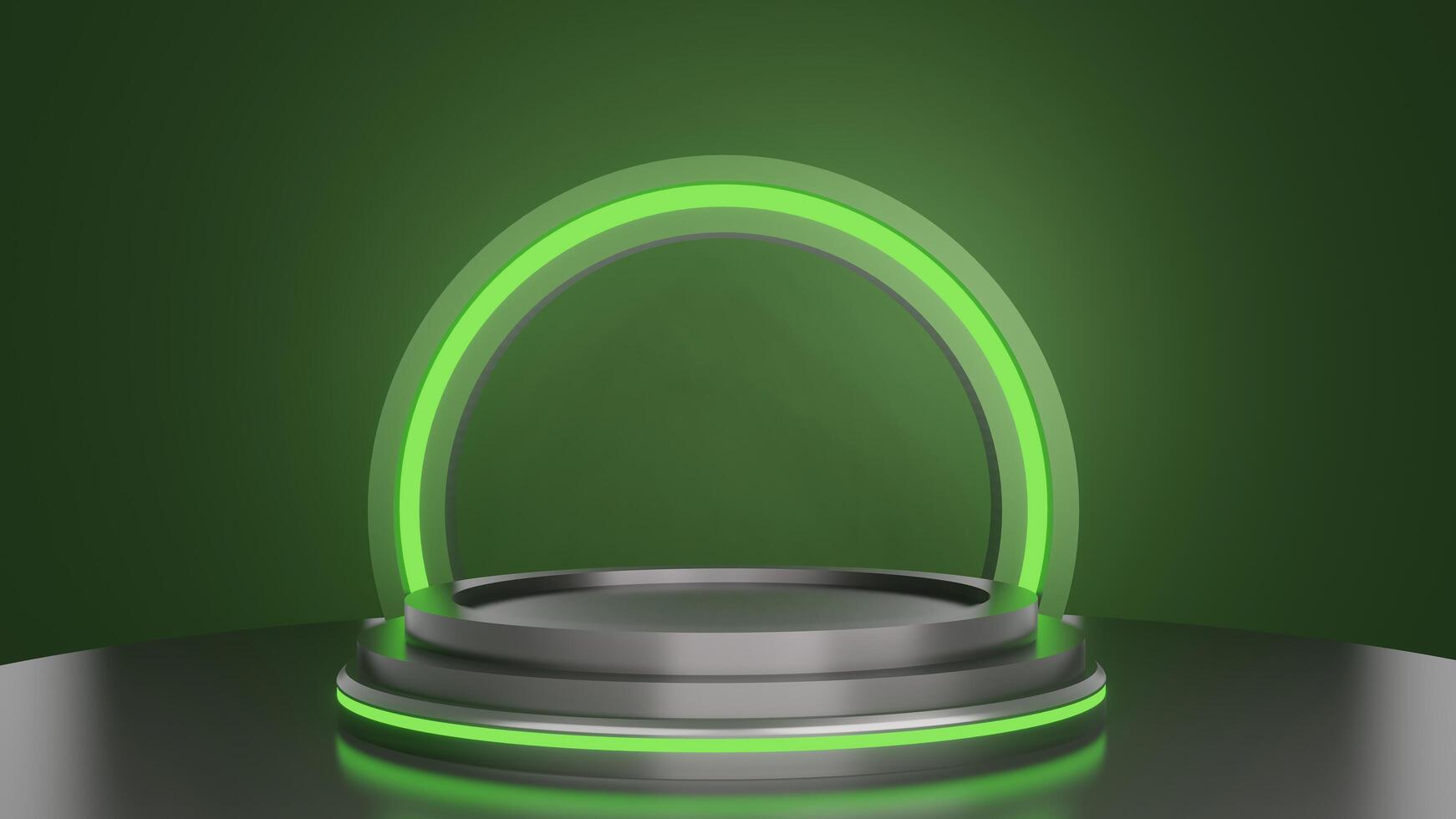 3D animated black friday with green glow sales social media post template, suitable for travel agencies or product promotions. photo