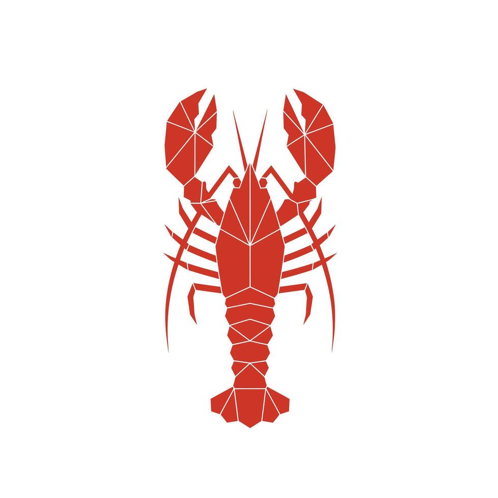A lobster logo design vector