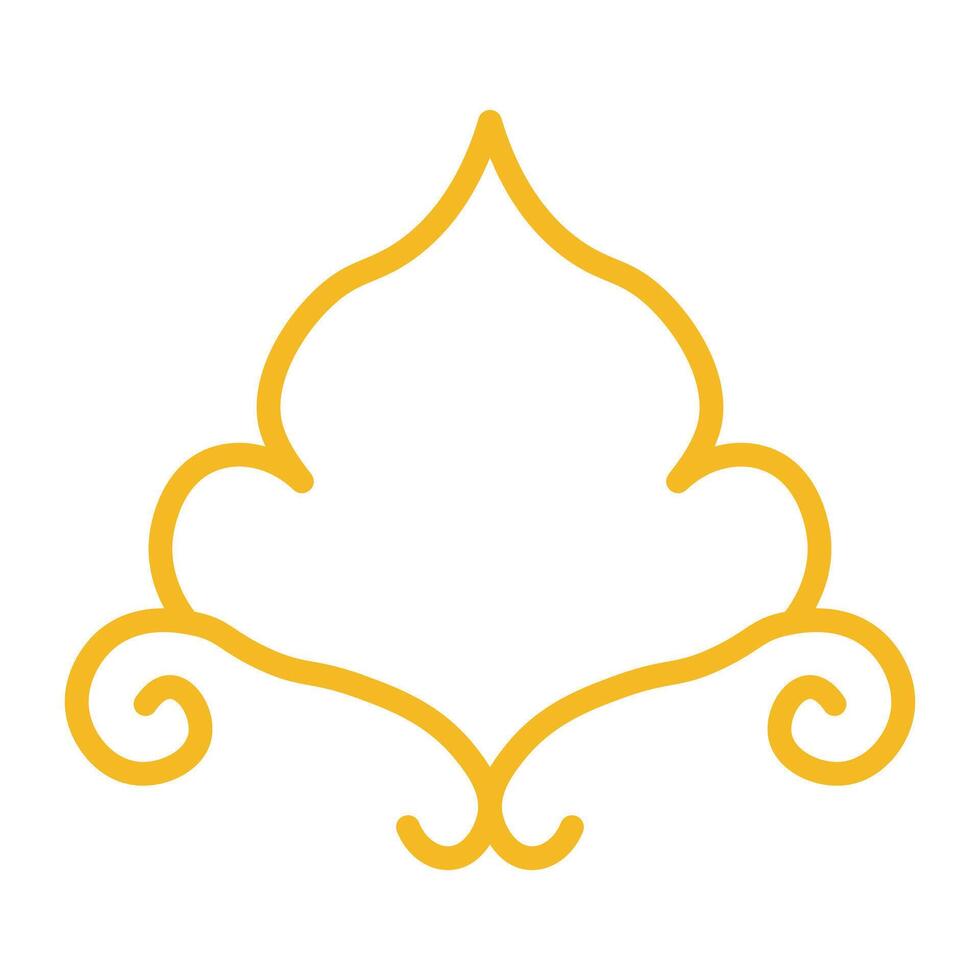 Islamic Golden Ornamental Frame vector