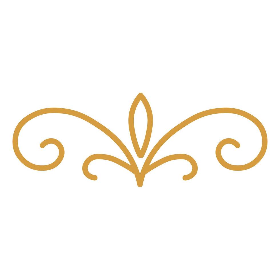 Fancy Gold Divider Artwork vector