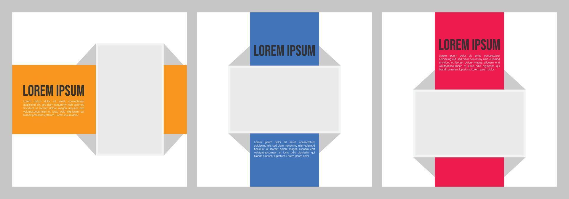 Business social media post banner template. vector