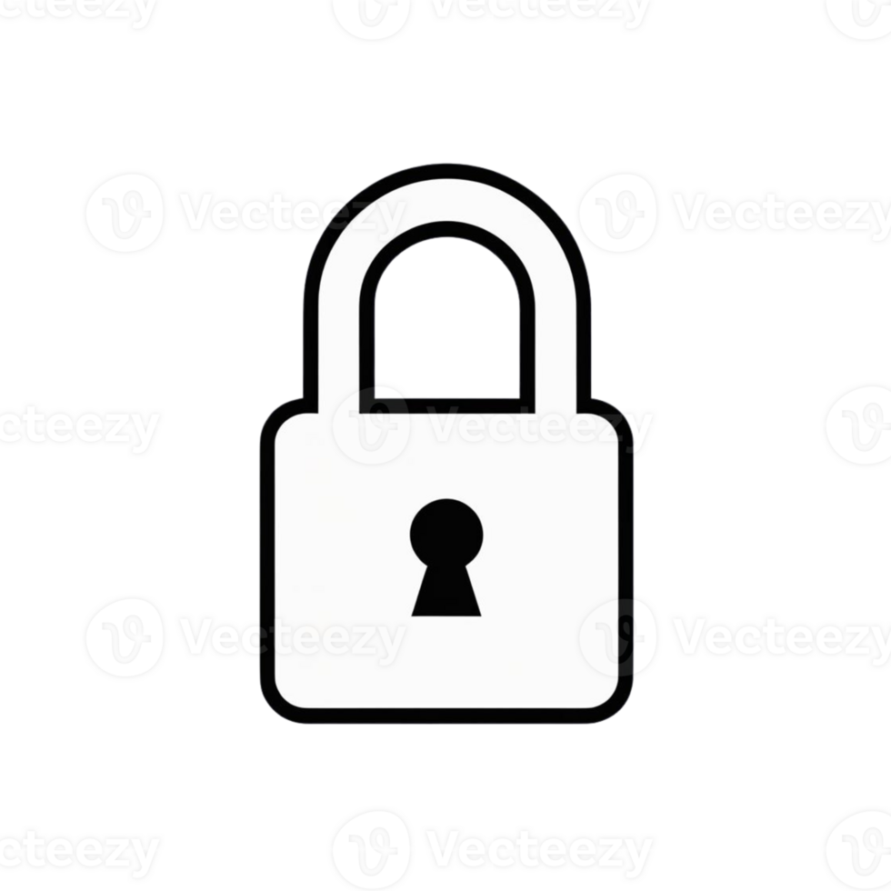 Secure Padlock Icon Safety, Privacy, and Protection Symbol png