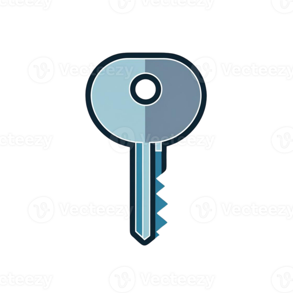 Simple Key Icon Access, Security, and Unlock Symbol png
