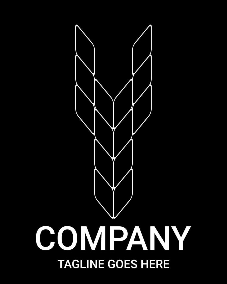Outline Letter Y Logo Minimalist vectors. This design is suitable for t-shirt, gamer, sports, construction, architecture, baseball, basketball, motorsport, sports car, motocross, etc. Uppercase logo. vector