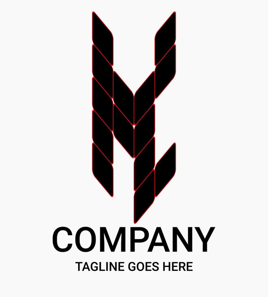 Elegant, sporty and uniquely designed monogram letter 'K' logo. This design is suitable for t-shirt, gamer, sport, etc. Large letter K logo. vector