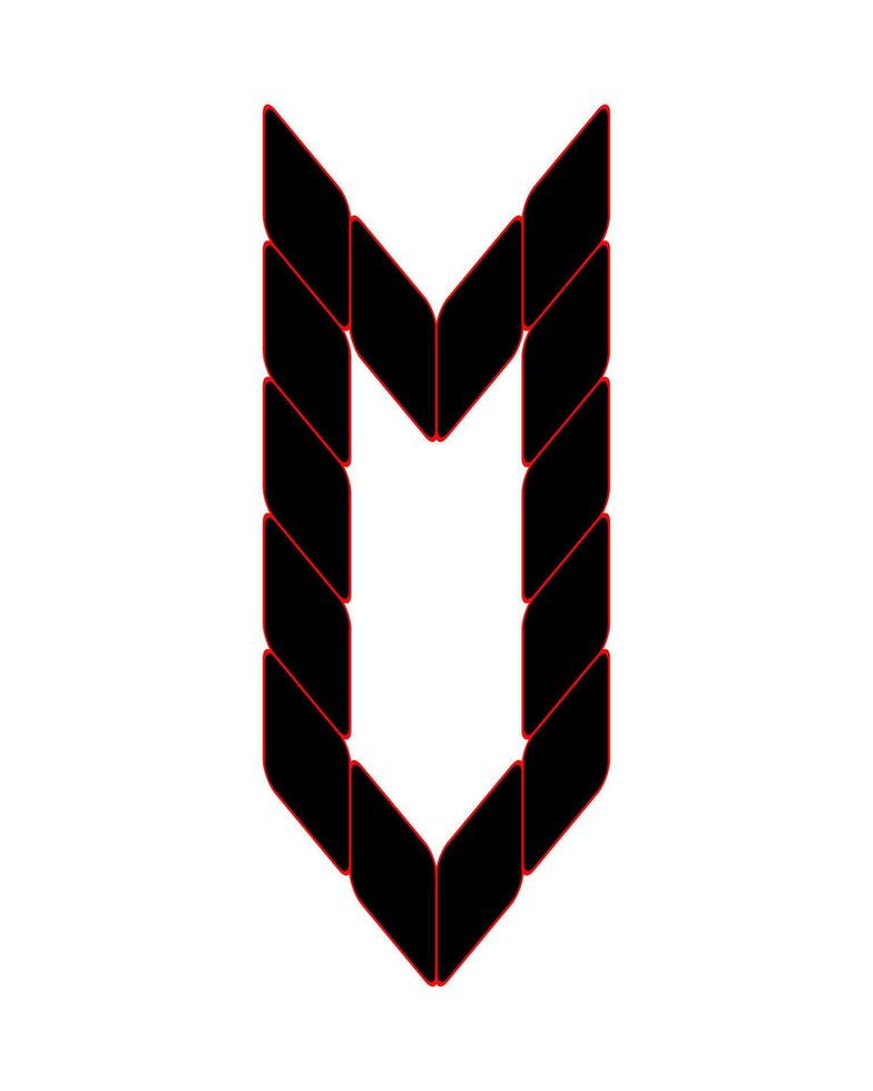 Sporty number 0 monogram . This design is suitable for t-shirts, gamers, sports, etc. vector
