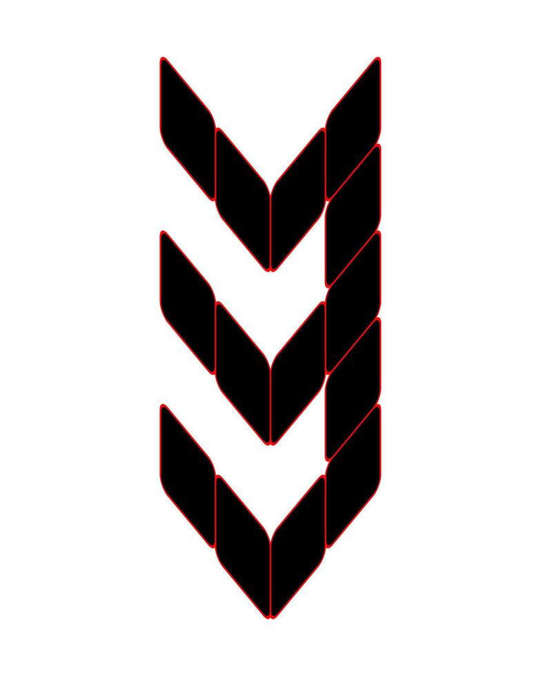 Sporty number 3 monogram . This design is suitable for t-shirts, gamers, sports, etc. vector