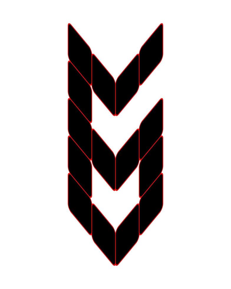 monogram no 6 sports. Suitable for t-shirts, gamers, etc. vector