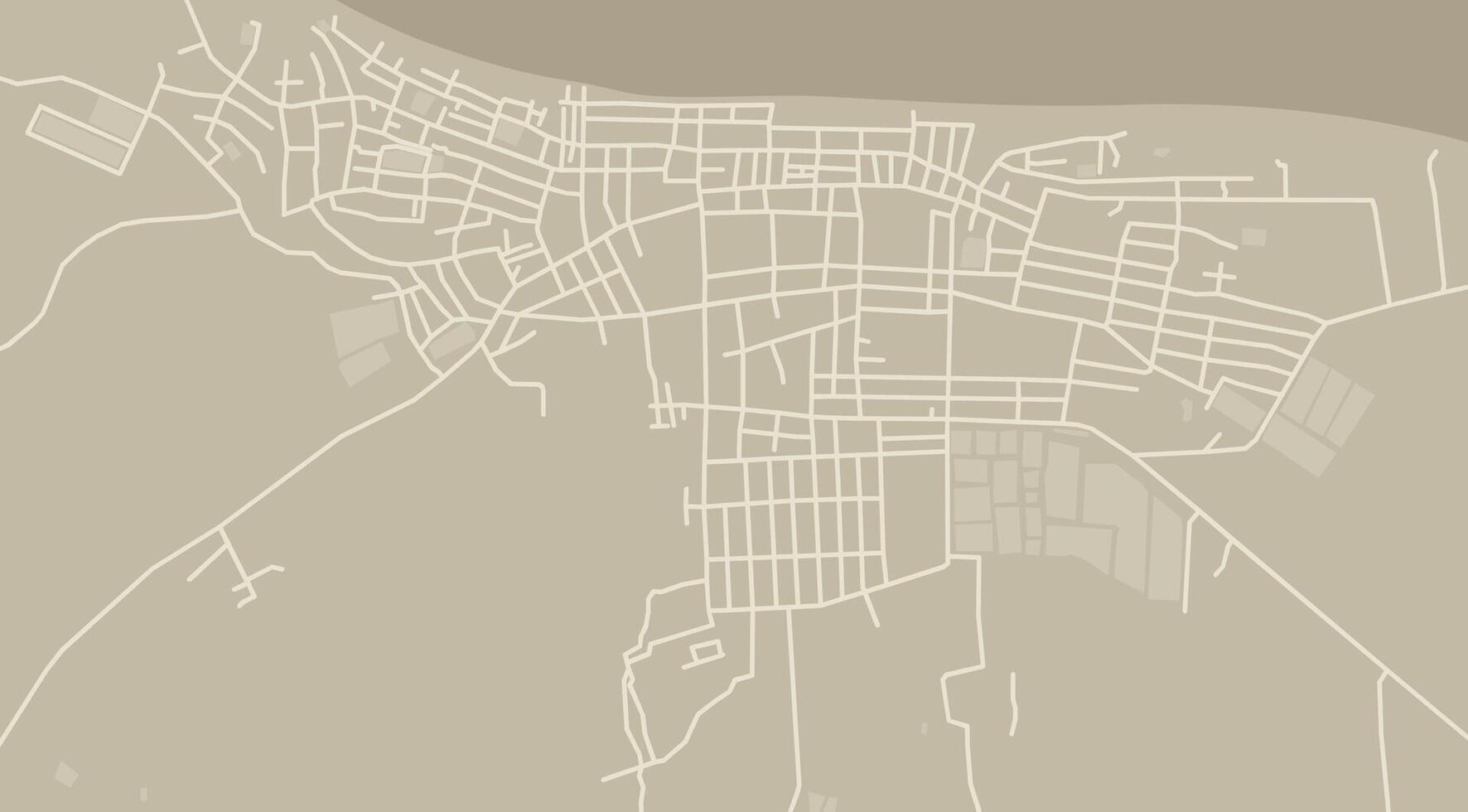 City map. Line scheme of roads. Town streets on the plan. Irrawaddy region architectural background. Architectural background vector