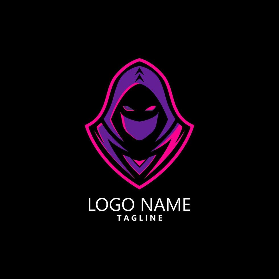 assassin mascot logo design vector