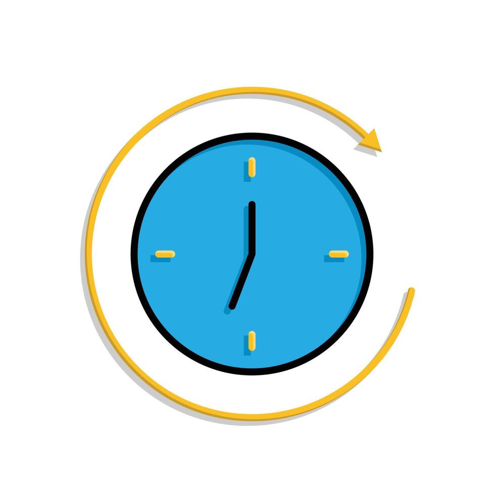 Remote Work. Time tracker icon. clock with circular progress bar. collaboration. isometric design style vector
