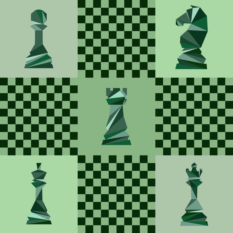 Chess background.Poster for chess tournament. Abstract chess design illustration. Chess day concept. Competition, intellectual sport, championship. vector