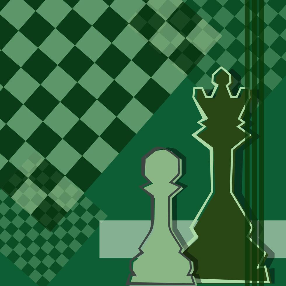 Chess background. Poster for chess tournament. Abstract chess design illustration.Chess day concept. Competition, intellectual sport, championship. vector