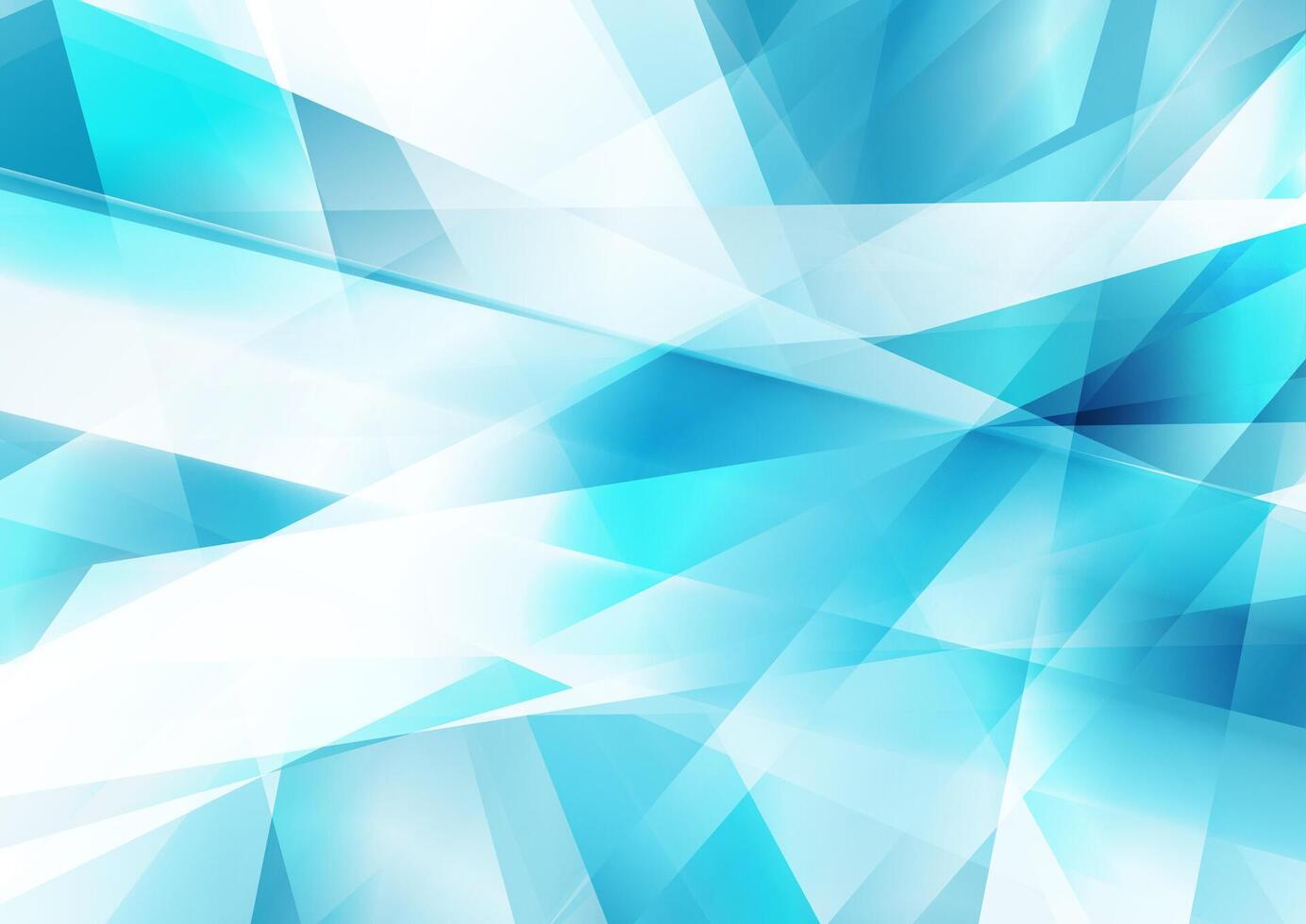Abstract blue geometric background vector