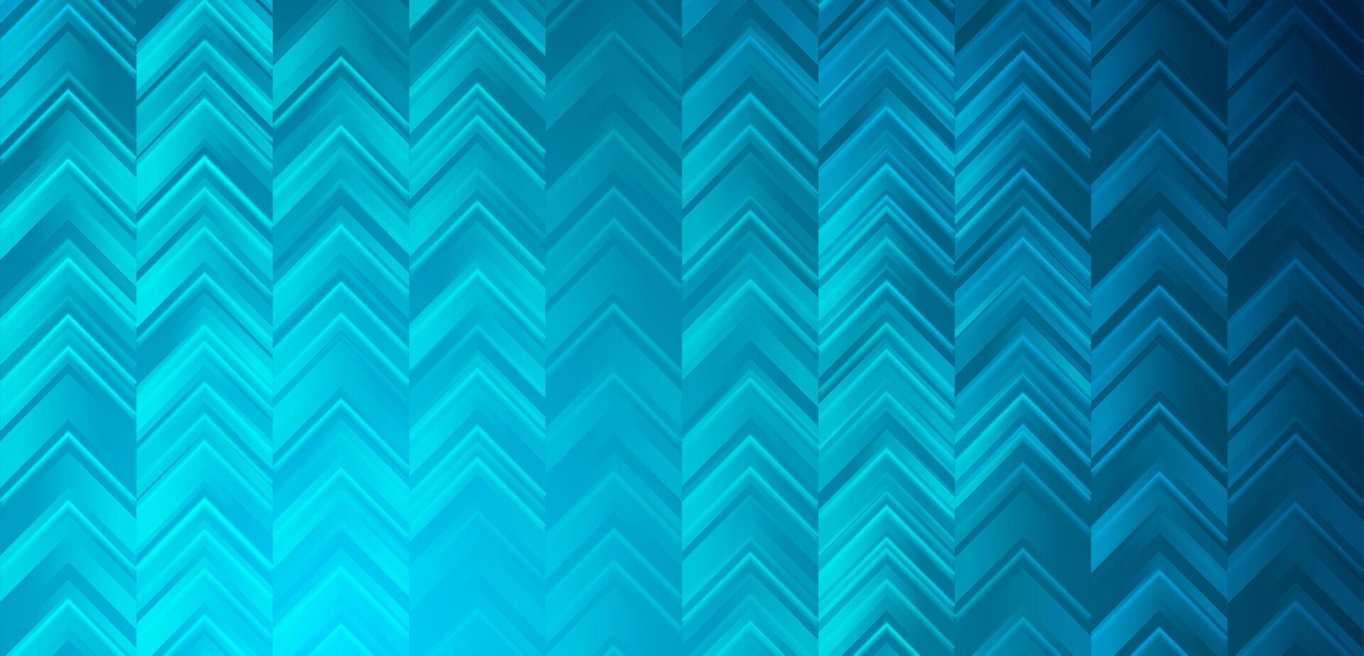 Vibrant blue chevron pattern vector