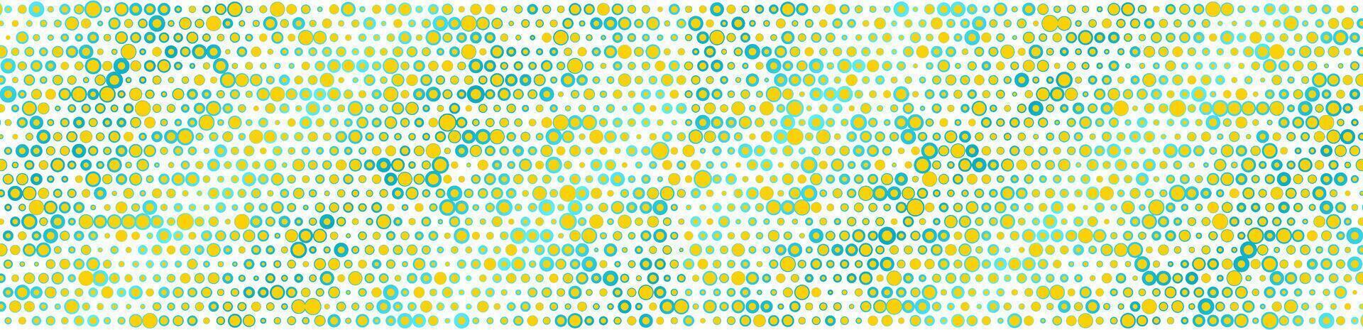 Bright blue and orange halftone dots abstract technology background vector