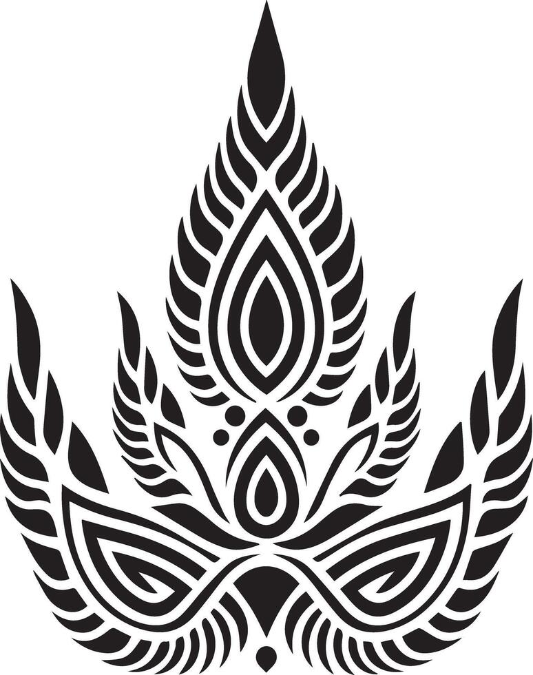 Decorative Thai Art Element vector