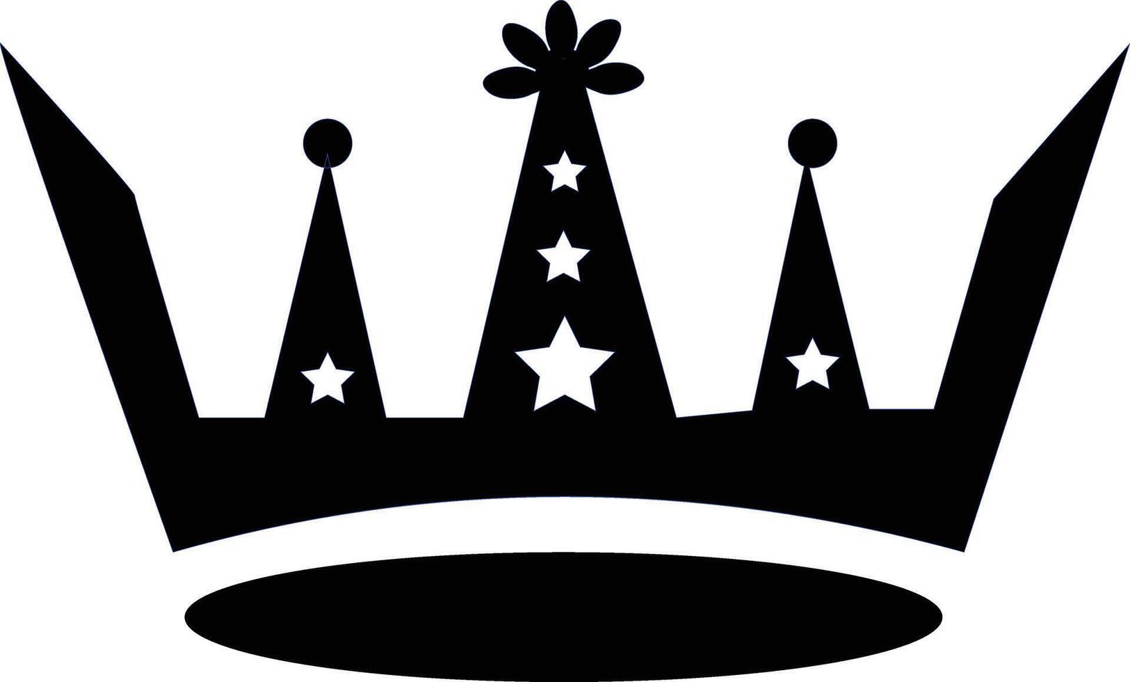 Simple Crown Design, King or Queen's Emblem vector