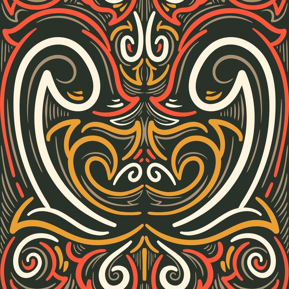 A colorful design with swirls and swirls vector