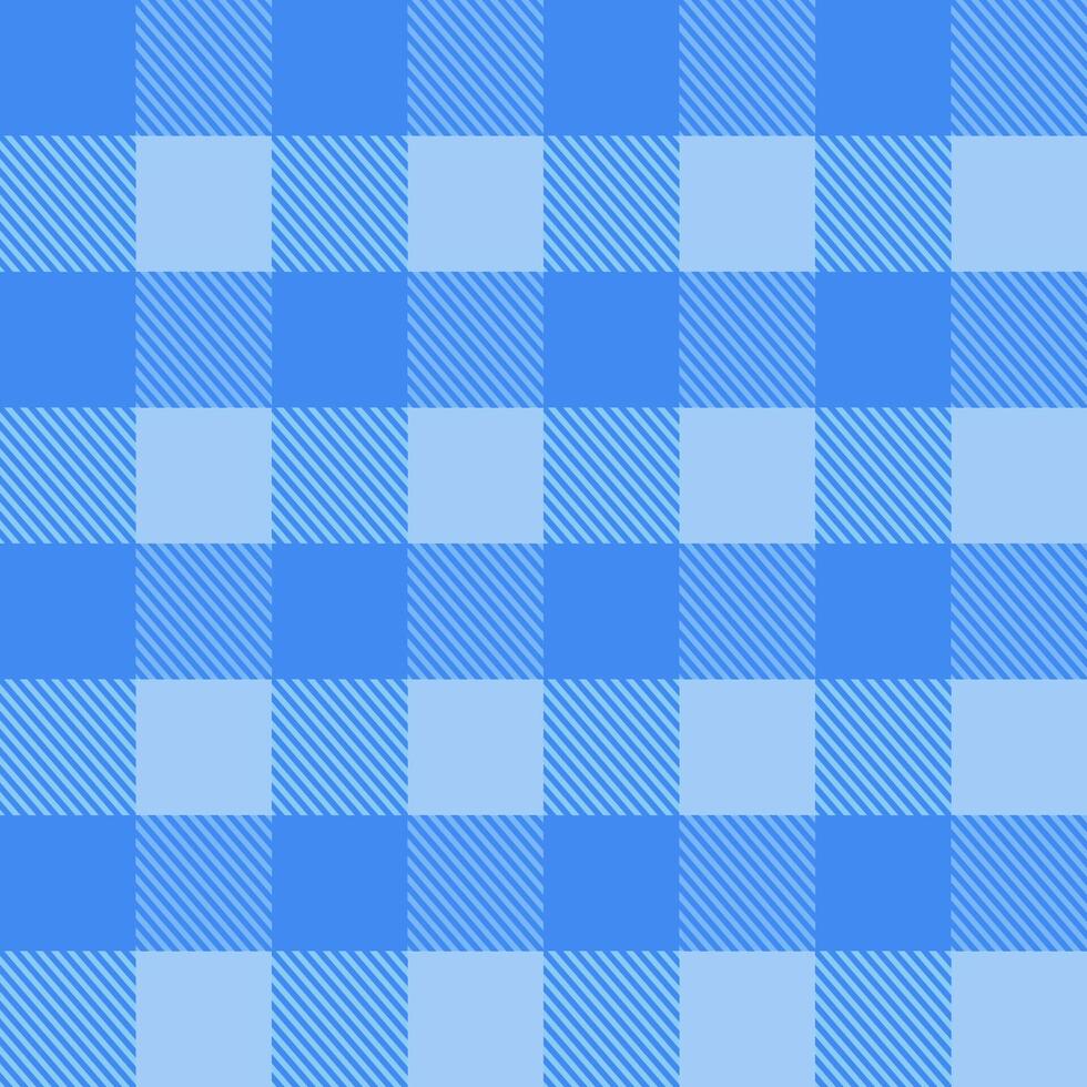 Seamless blue gingham pattern.Tartan checked plaid.Vichy backgrounds for tablecloth.Surface.Decoration ornament for fabric or cloth.Textile.Modern backdrop.Wrapping paper. vector