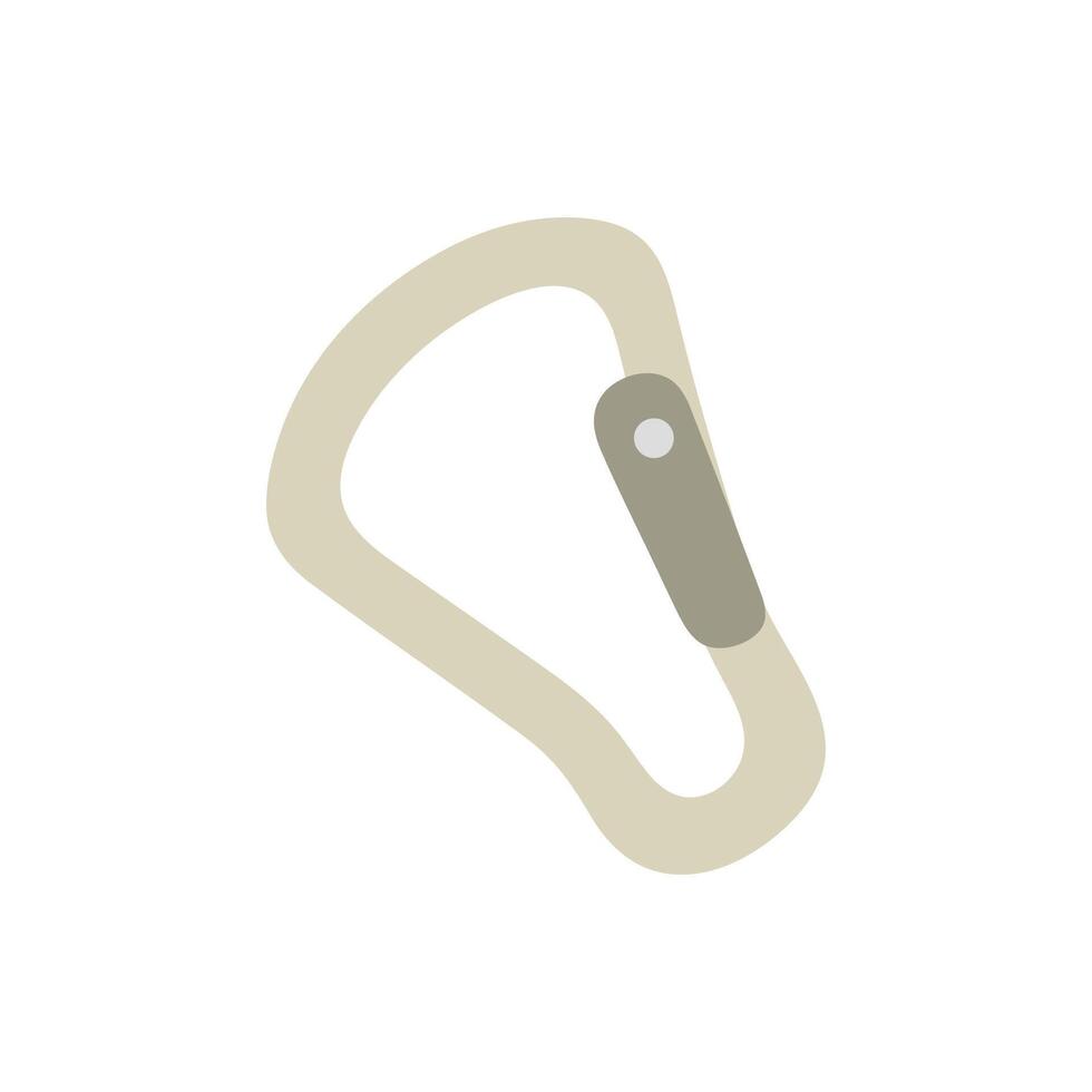 Cartoon Climbing Carabiner Icon vector