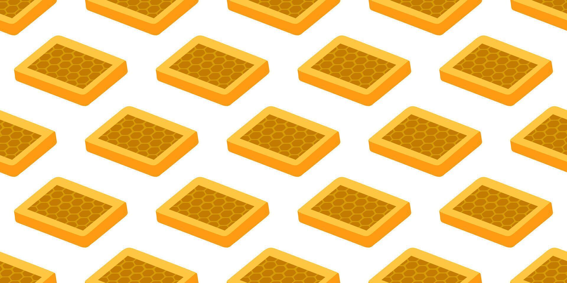 Isometric Honeycomb Tile Pattern vector
