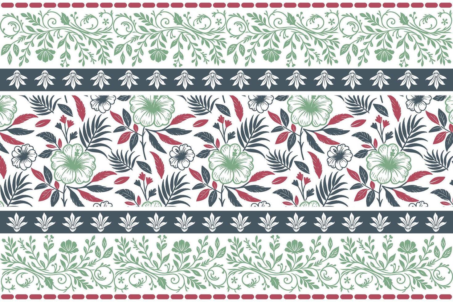 Floral pattern design for home decor vector