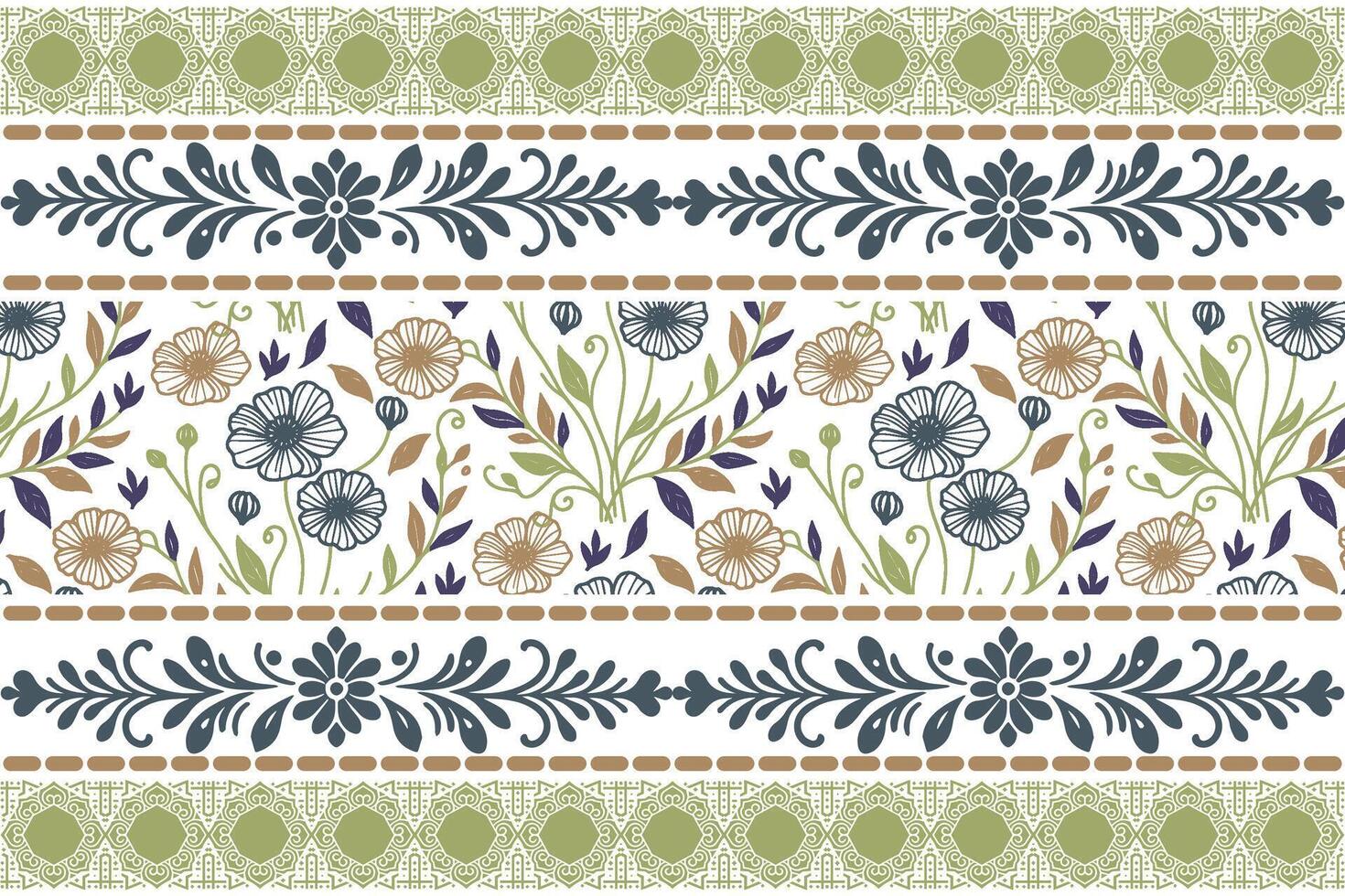 Floral pattern design for decoration vector