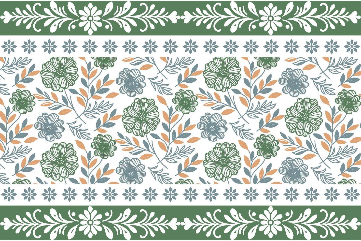 Colorful floral decorative pattern vector