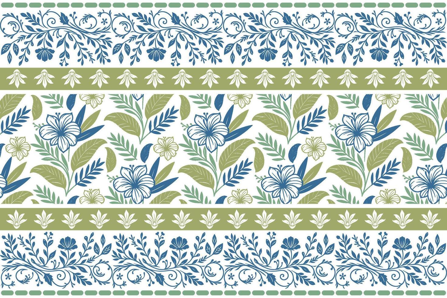 natural leaf and flower line drawing bordered with soft line frames perfect for packaging material, pillow fabric, and clothing textile vector