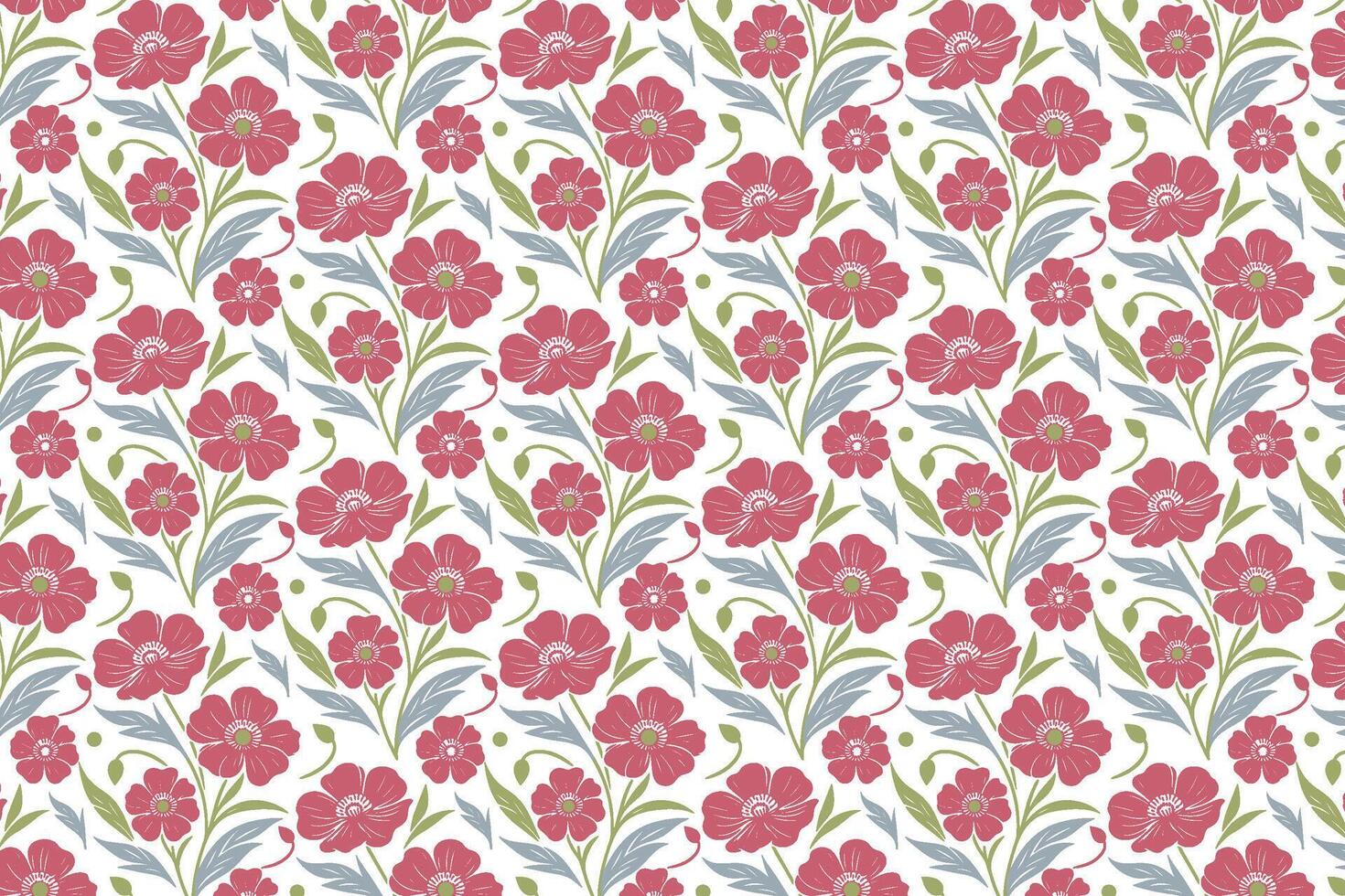 Colorful floral design pattern vector