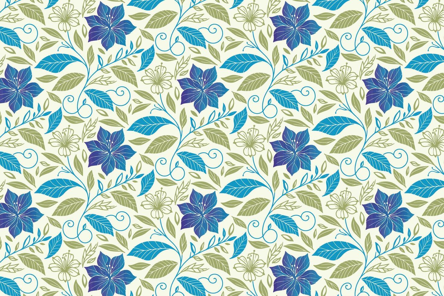 floral pattern with continuous one line rose illustrations and botanical leaf sketches designed for textile fabric, wrapping paper, and women fashion printing vector