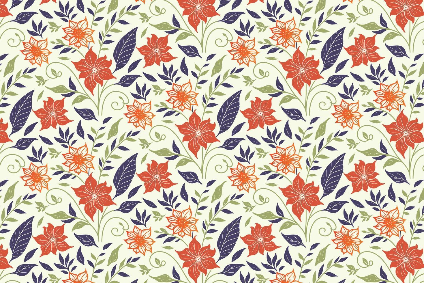 one line botanical pattern featuring delicate rose illustrations and flowing leaf elements for fashion fabric, wrapping paper, and table top products vector