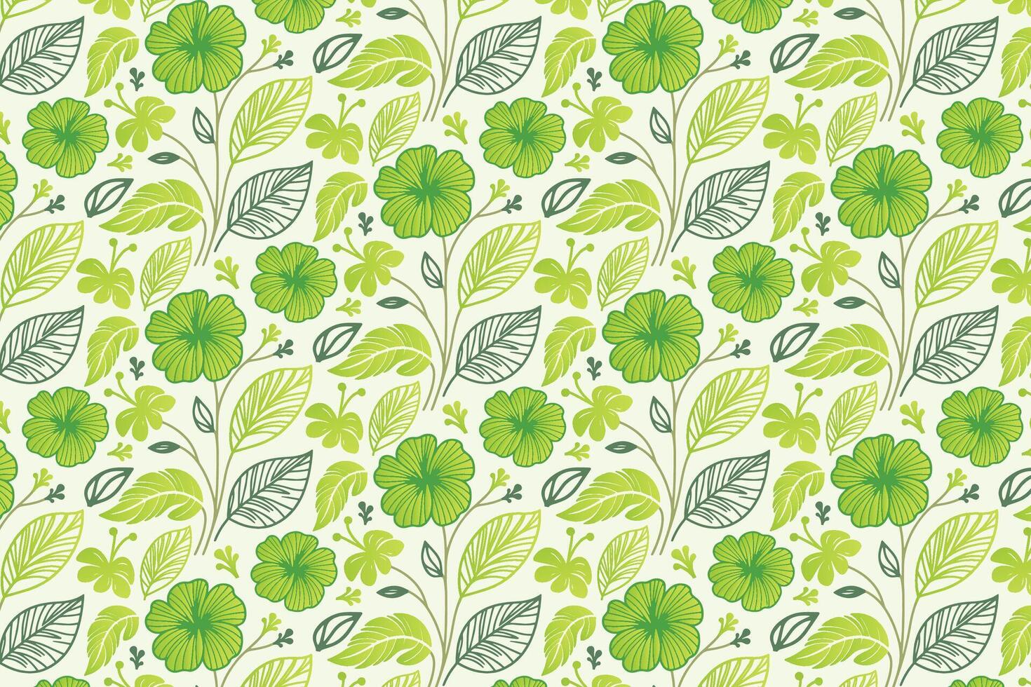 artistic floral pattern with natural rose outlines and abstract leaf forms suitable for kitchen linen, table covers, and fashion textiles vector
