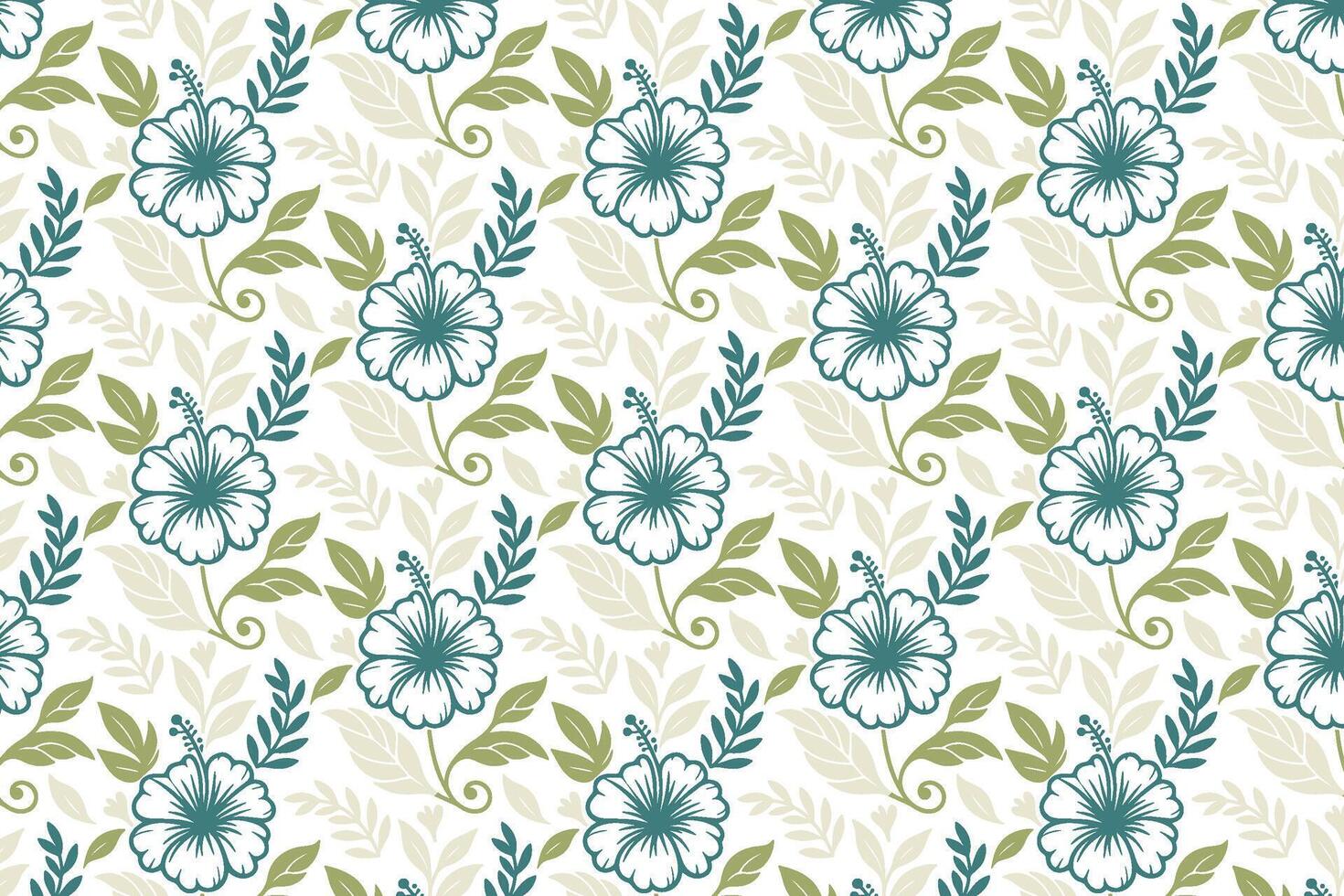 creative floral sketch design with flowing line art used in wallpaper fashion textile fabric designs and digitally created wrapping papers vector