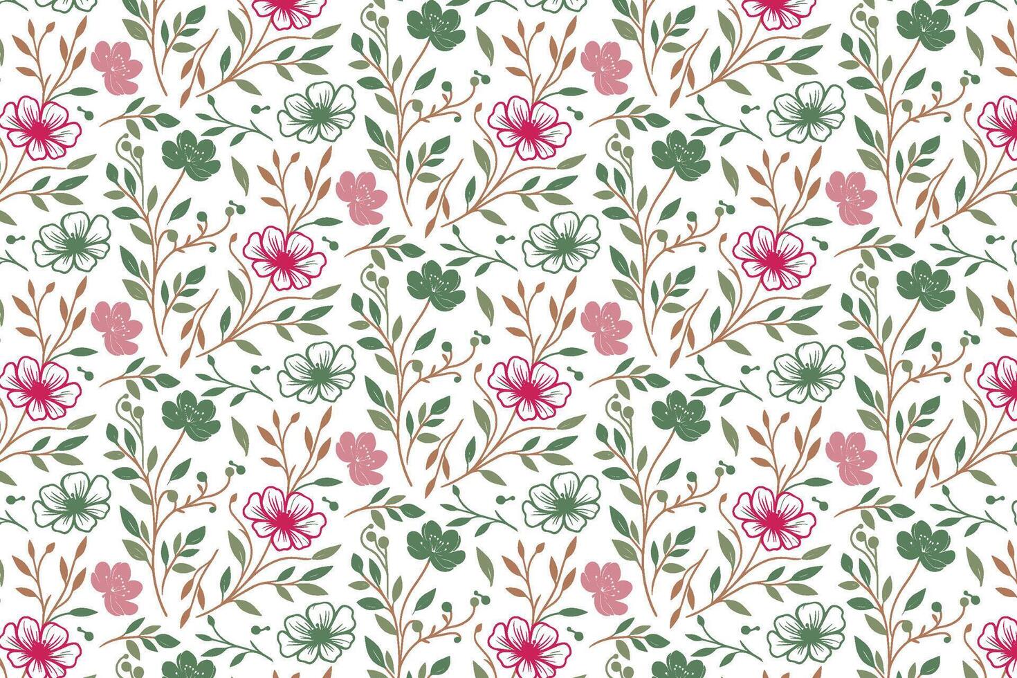 one line flower drawing design with soft outline petals and abstract motifs ideal for bedsheet printing women wear and elegant wrapping products vector